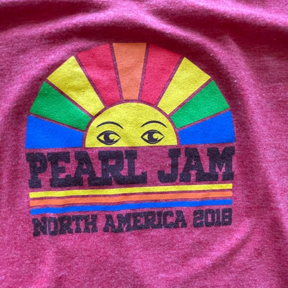 Pearl Jam 2018 North America Tour Tank Top red XL Eddie Vedder Ten Club - Picture 4 of 4